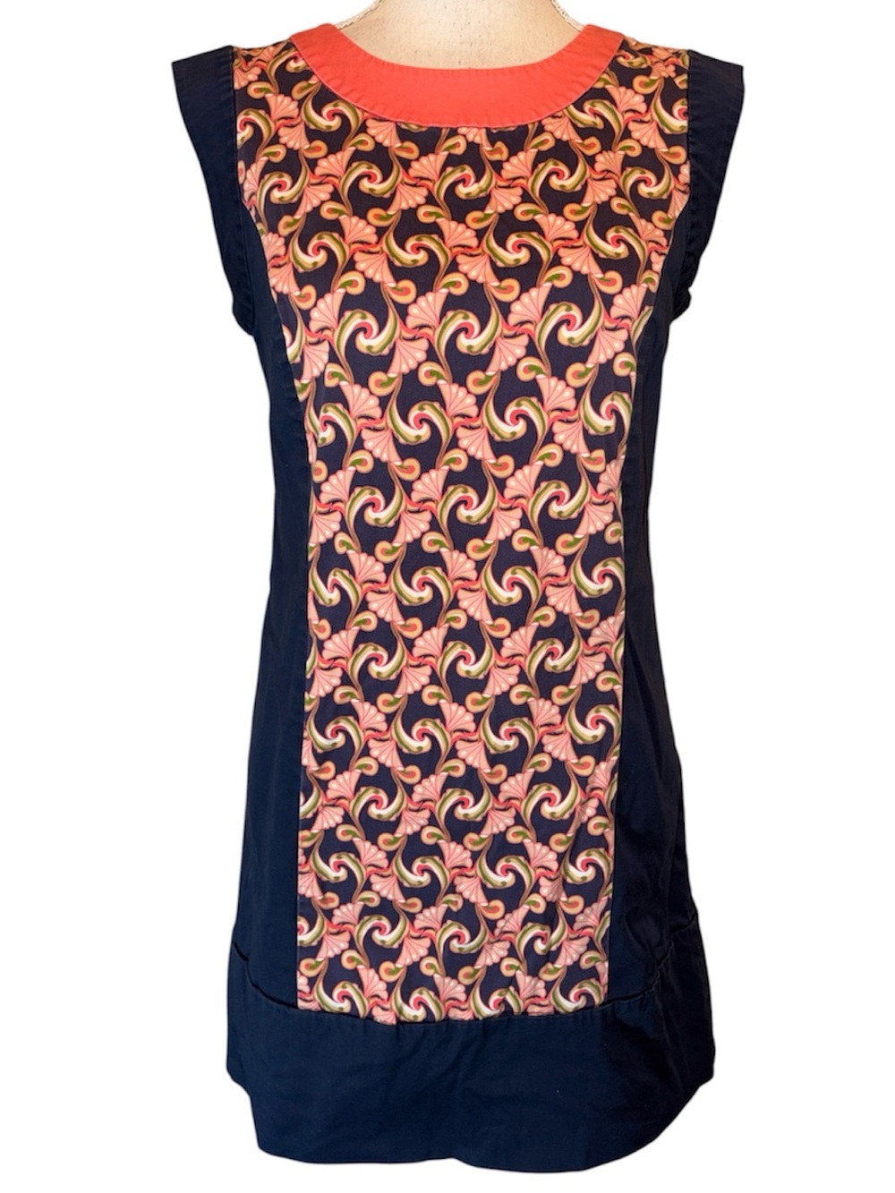 The Webster Miami at Target sleeveless navy and coral sheath mini dress